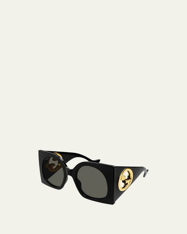 Cut-Out GG Acetate Butterfly Sunglasses